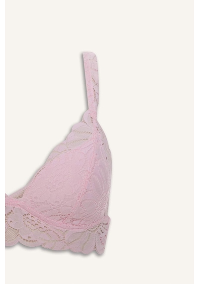 Defacto Dantelli Dantel Kaplı Pedli Balensiz Bralet G7764ax26sppn648 Pembe-pn648