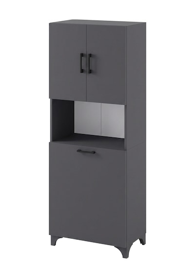 Çok Amaçlı Dolap Banyo Dolabı Kirli Çamaşır Sepeti Dolabı Damla Antrasit Çok Amaçlı Dolap Banyo Dolabı Kirli Çamaşır Sepeti Dolabı Damla Antrasit