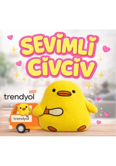 Peluş Sevimli Katil Civciv Sarı