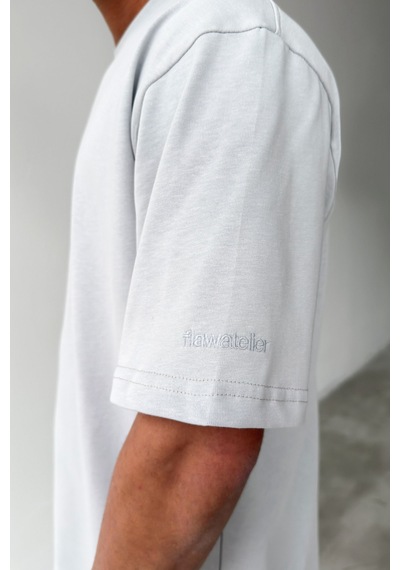 Flaw Atelıer Basic Oversize Fit Taş Rengi Tişört-29502