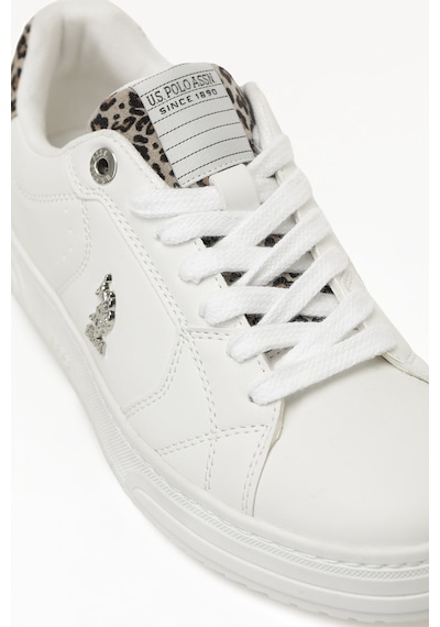 U.s. Polo Assn. Prelo 6fx Beyaz Kadın Sneaker 000000000102158180 Beyaz-leopar