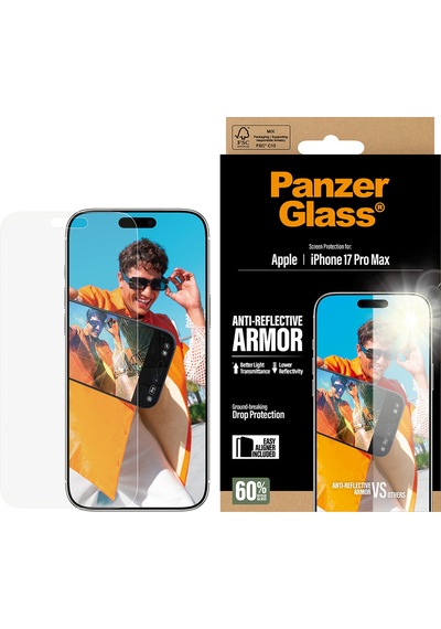 Panzerglass Anti-reflective Armor Apple Uyumlu iPhone 17 Pro Max Çerçeve Aparatlı Armor Ekran Koruyucu
