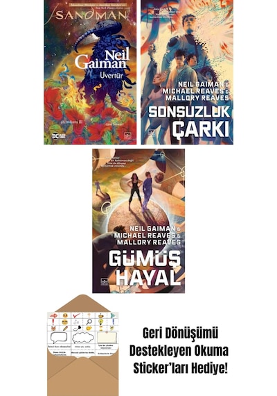 Sandman: Uvertür + Sonsuzluk Çarkı Ara Dünya 3 Ciltli + Gümüş Hayal Ara Dünya 2 Ciltli