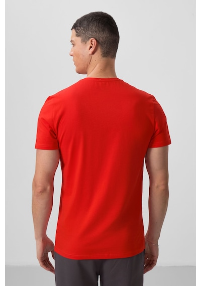 Tommy Life Fiesta Basic Kısa Kol Standart Kalıp V Yaka Erkek T-shirt - 87912 Kirmizi