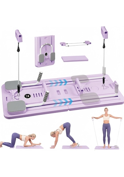 Çok Amaçlı Pilates Egzersiz Aleti, Pilates Reformer, Pilates Aleti Lila