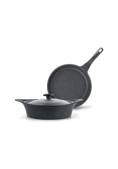 Thermoad 3 Parça Pyro Set(28 Cm Sığ Tencere+28 Cm Tava)