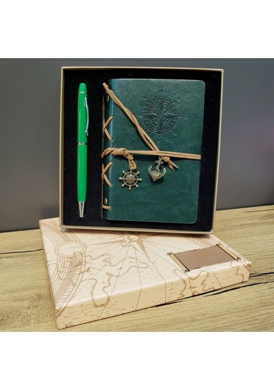 Hediyelik Defter Kalem Kutulu Set Yeşil Hmngoxxtptprp Belirtilmemiş