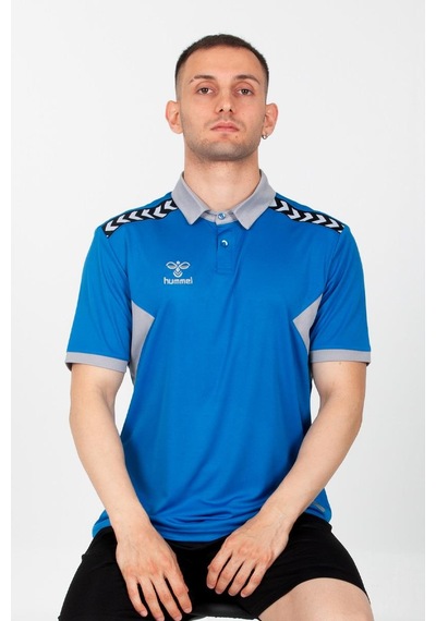 Hummel Otantik Polo Yaka Kamp Tişört Mavi