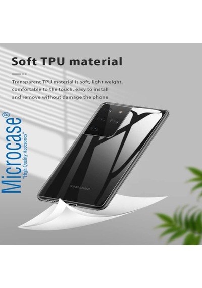 Microcase Samsung Uyumlu Galaxy S21 Ultra Ince 0.2 Mm Soft Silikon Kilif Seffaf 476260179