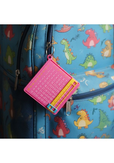 Mini Matematik Panosu Anahtarlık Eğitici Tasarım Pembe
