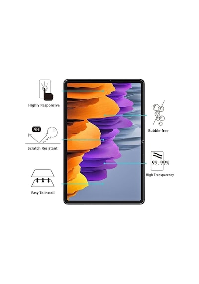 Wifi Sm-t733 Temperli 9h Nano Kırılmaz Cam Samsung Galaxy Tab S7 Fe İle Uyumlu