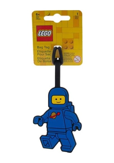 Lego Spaceman Silicone Bag Tag - Blue 53482