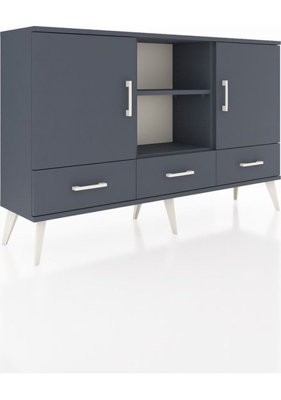 Arges Konsol 6 Raflı 3 Çekmeceli 3 Kapaklı 132x30x83 Antrasit-antrasit/antrasit Antrasit/antrasit Arges Konsol 6 Raflı 3 Çekmeceli 3 Kapaklı 132x30x83 Antrasit-antrasit/antrasit Antrasit/antrasit