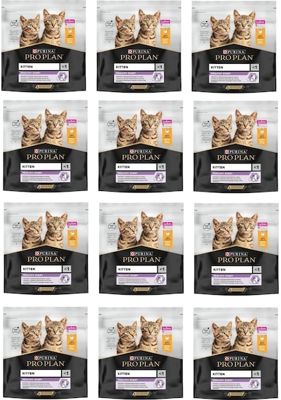 Purina Pro Plan Kitten Yavru Tavuklu Kedi Kuru Mama 400 G X 12 Adet