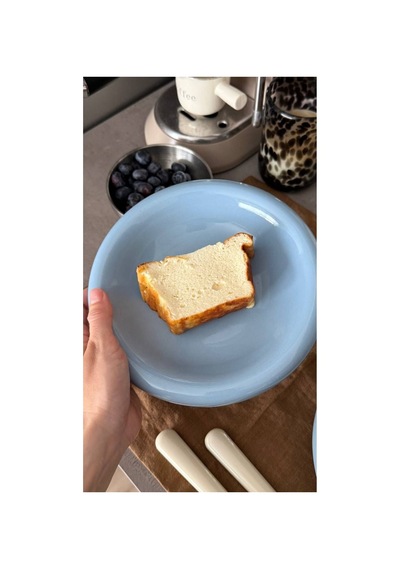 Mavi Donut Seramik Yemek Tabağı 21,5 Cm Mavi - 857417879 Mavi