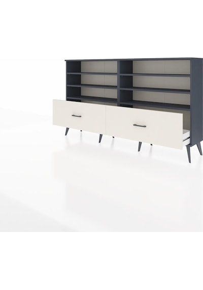 Arges Konsol 6 Raflı 2 Çekmeceli 176x30x99 Antrasit-antrasit/ayt Antrasit-antrasit/aytaşı Arges Konsol 6 Raflı 2 Çekmeceli 176x30x99 Antrasit-antrasit/ayt Antrasit-antrasit/aytaşı