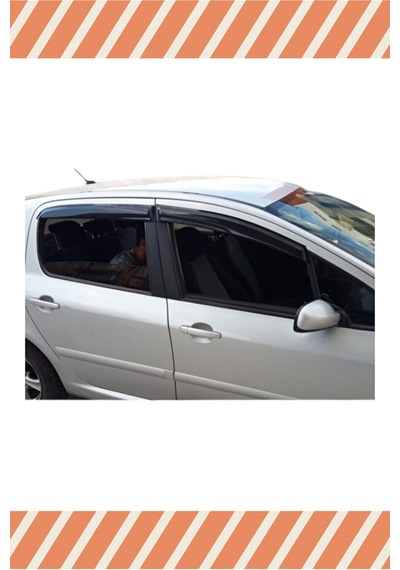Peugeot 307 Hb Tüm Modellerine Özel 4'lü Mügen Tip Cam Rüzgarlığı