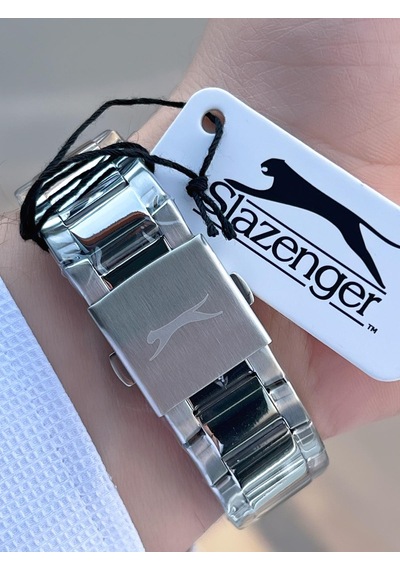 Slazenger İtalyan Tasarım Bileklik Hediyeli 2 Yıl Garantili 10 Atm Çelik Erkek Kol Saat Esl.y2554.2 Gümüş