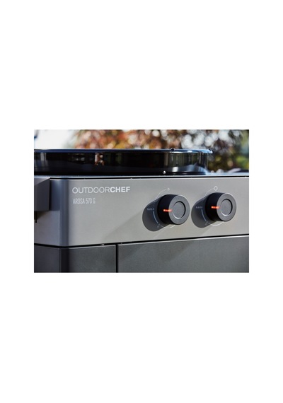 Arosa 570 G EVO Yeni Nesil Gazlı Çelik Barbekü - 57 cm, Döküm Izgara Dahil
