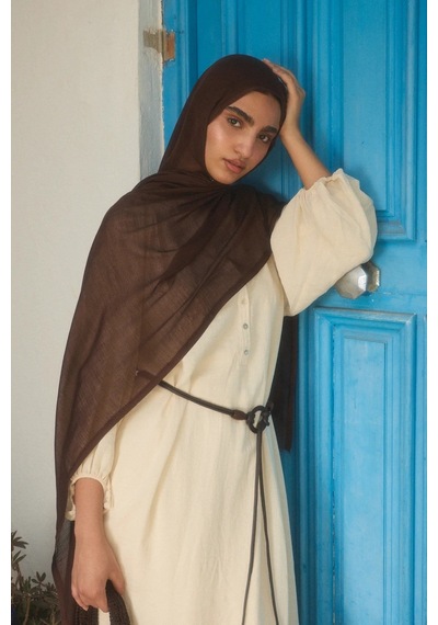 Deserto Fashion Tencel Şal-3644 Acı kahve