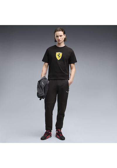 Puma Ferrari Colored Shield Erkek Siyah Günlük Stil T-shirt 63700301
