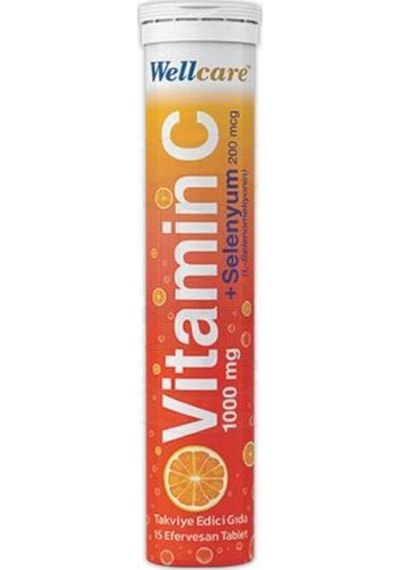 Wellcare Vitamin C 1000 Mg Selenyum 200Mcg 15 Efervesan Tablet