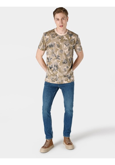 Colin's Colins Bej Erkek Tshirt K.Kol 001