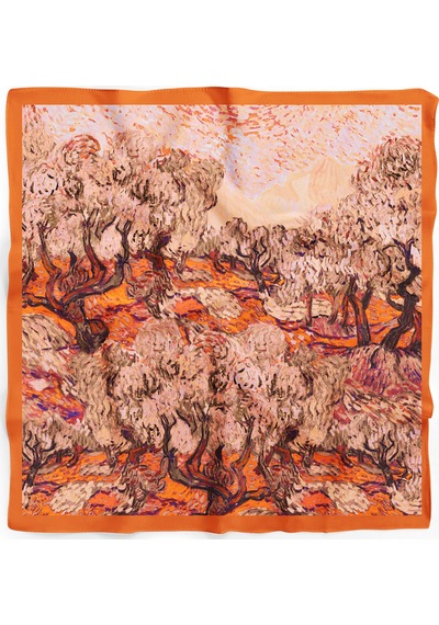 Olive Sunset Desen Bandana/fular Çok Renkli