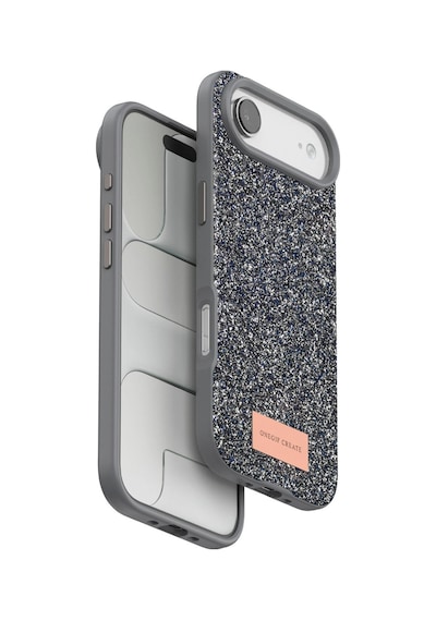 Apple Uyumlu iPhone 17 Air Bright Simli Kapak Gümüş\