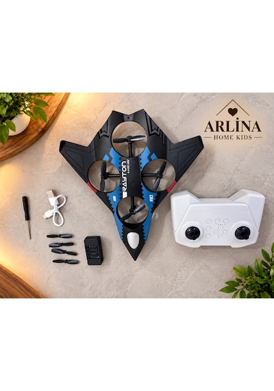 Mini Drone Savaş Uçağı Çocuk Drone 360 Uçuş, Tek Tuş Kalkış, Uzaktan Kumandalı