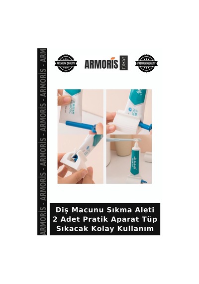 Diş Macunu Sıkma Aleti 2 Adet Pratik Aparat Tüp Sıkacak Kolay Kullanım Çok Renkli