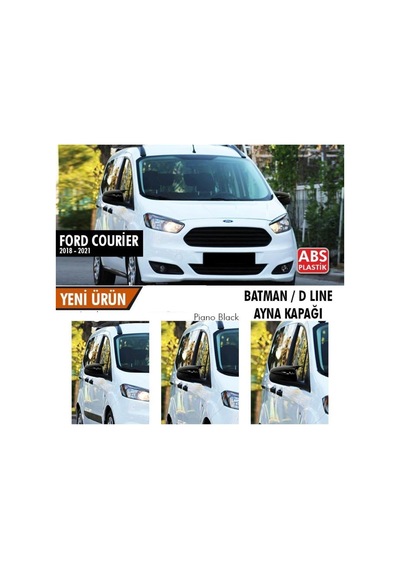 Ford Courier (2018 - 2021) Batman Yarasa Ayna Kapağı (parlak Siyah)