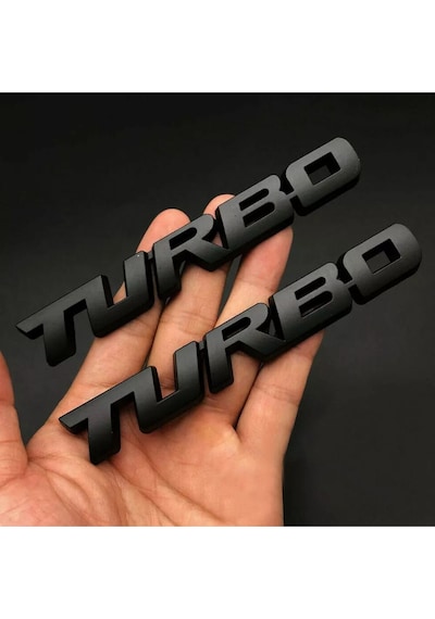 Turbo Piano Black Çamurluk Yazısı Seti 2'li 3m 3d Abs Honda Type-r