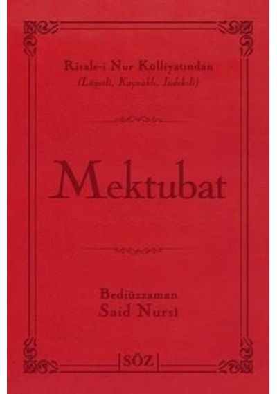 Mektubat B.Boy 2 Renk - Bediüzzaman Said Nursi - Söz Basım Yayın