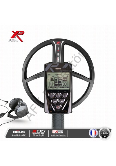 Xp Deus Rc Ana Üniteli 28 Cm X35 Başlıklı Fx03 Kablolu Kulaklıklı Metal Dedektör