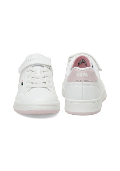 U.s. Polo Assn. Enıya Jr 5fx Beyaz Kız Çocuk Sneaker Beyaz-Pudra