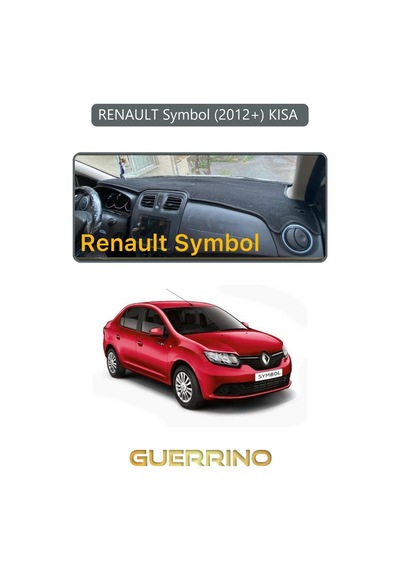 Renault Symbol 2012+ Kısa Torpido Koruma Halısı Gri Kenar