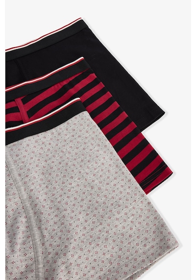 Penti Erkek Red Line Çizgili 3lü Organik Boxer Çok Renkli