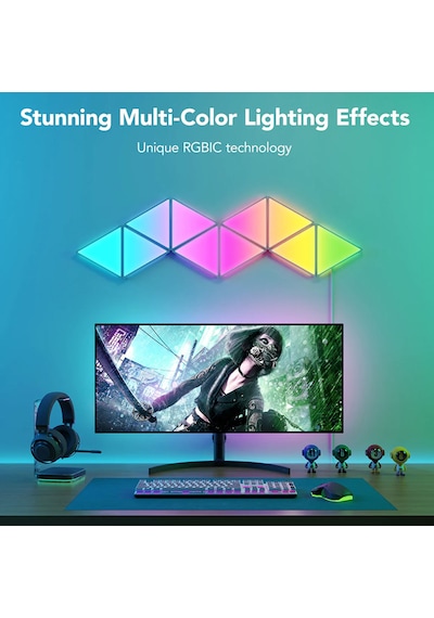 Govee Glide Üçgen Işıklı Paneller - RGB Duvar Lambası