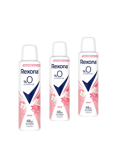 Rexona Musk 48 Saat Kadın Sprey Deodorant 3 x 150 ML