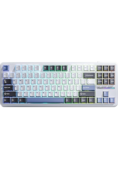 Aula F87 Mekanik Rgb Tkl Gray Switch Kablosuz Makrolu Hot Swap Klavye