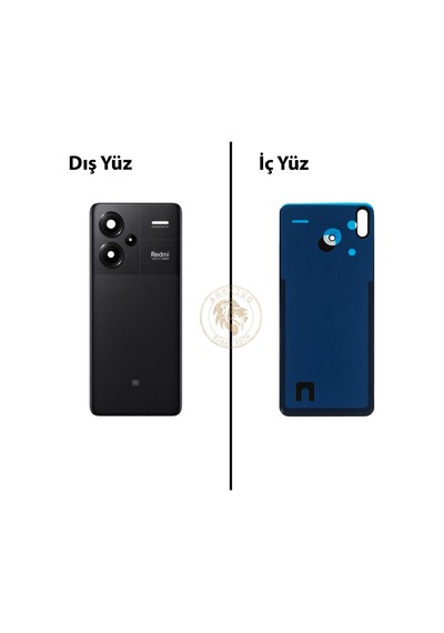 Xiaomi Redmi Note 13 Pro Plus 5g - Lensli Gece Siyahı Arka Pil Kapağı Batarya Kapağı Back Cover Çok Renkli