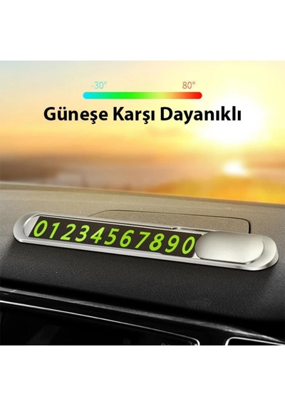 Polham Araç İçi Geçici Park İçin Telefon Numaratörü, Forforlu Açılıp Kapanabilen Premium Numaratör