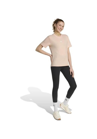 Adidas Essentials Small Logo Kadın Pembe Yuvarlak Yaka Tişört Pembe