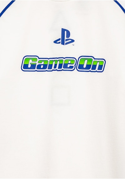 Mavi - Playstation Baskılı Ekru Tişört 6610453-70057