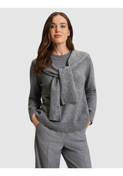 Pierre Cardin Gri Melanj Regular Fit Kazak 50331425 Vr086