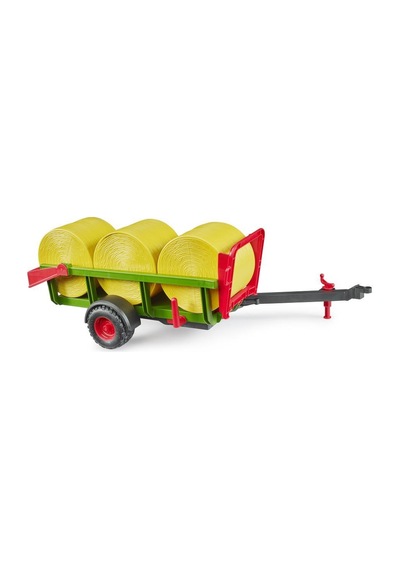 Bruder 3 Yuvarlak Saman Balyalı Nakliye Römorku Br02204