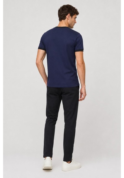 Alexandergardi Yaka Detaylı T-shirt Lacivert
