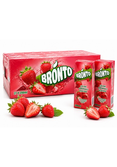 Çilek Aromalı İçecek 200 Ml X 27 Adet Koli