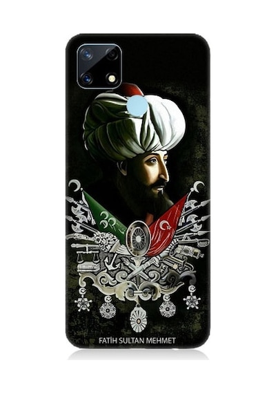 Realme 7i Uyumlu Fatih Sultan Mehmet Han Desenli Silikon Kılıf